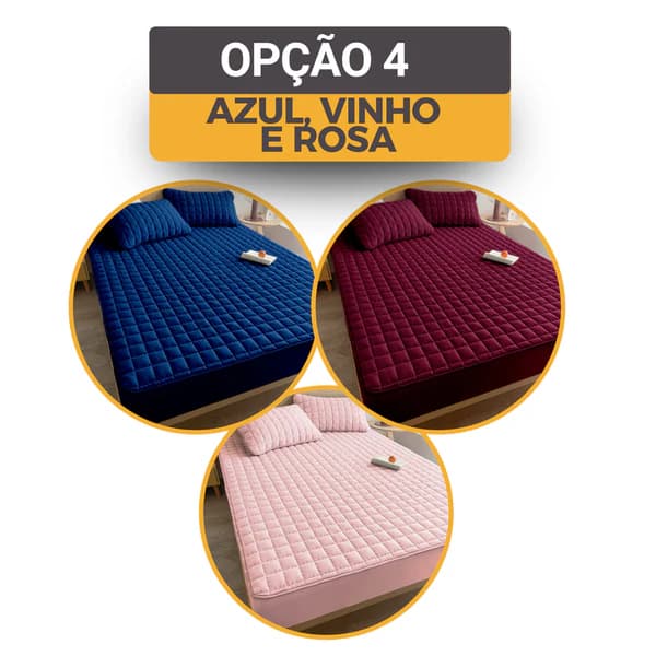 Opcao 4 - Azul, Vinho e Rosa